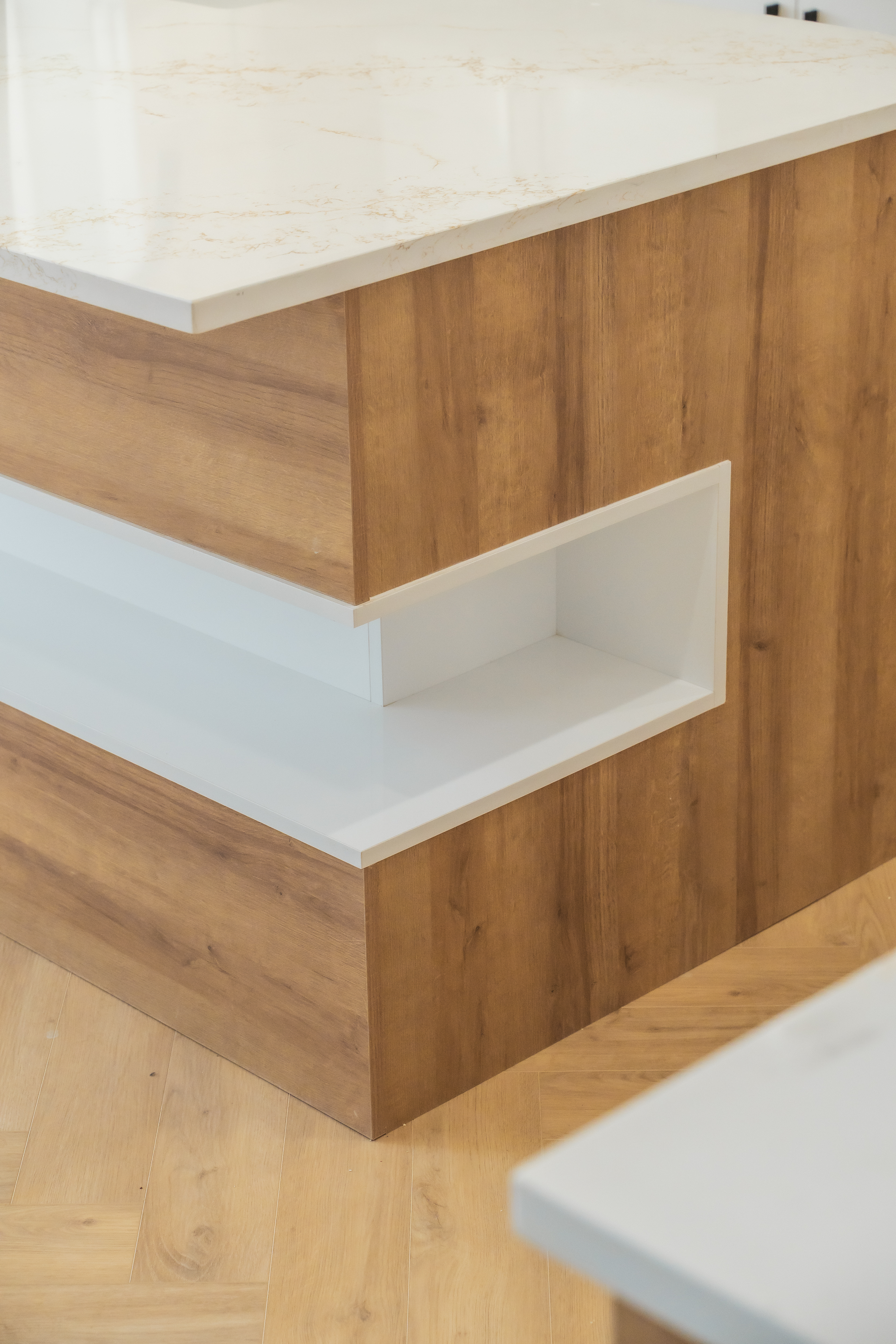 Corner angle full kitchen view – ACE Custom Cabinets