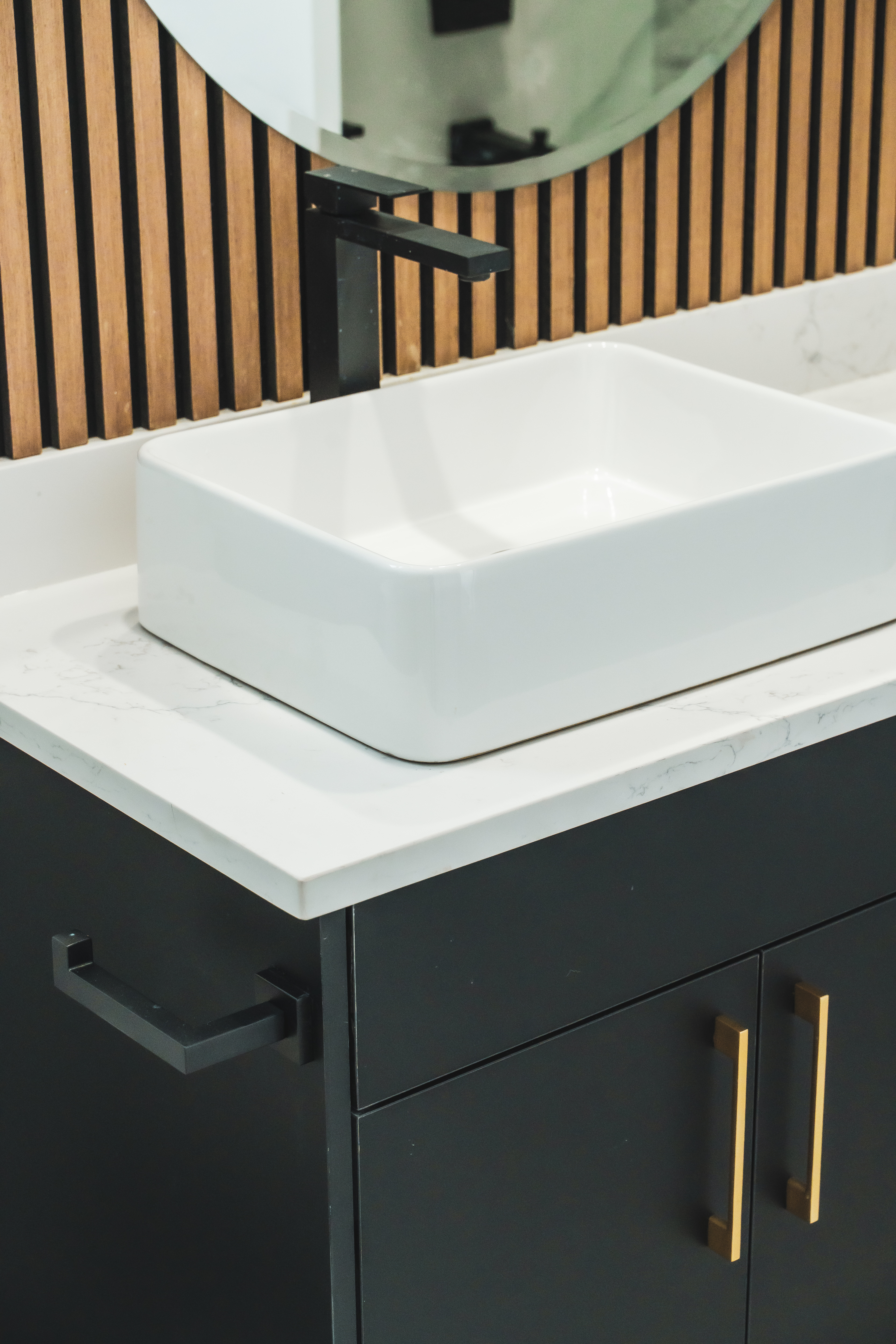 Master bathroom vanity with double sinks – ACE Custom Cabinets