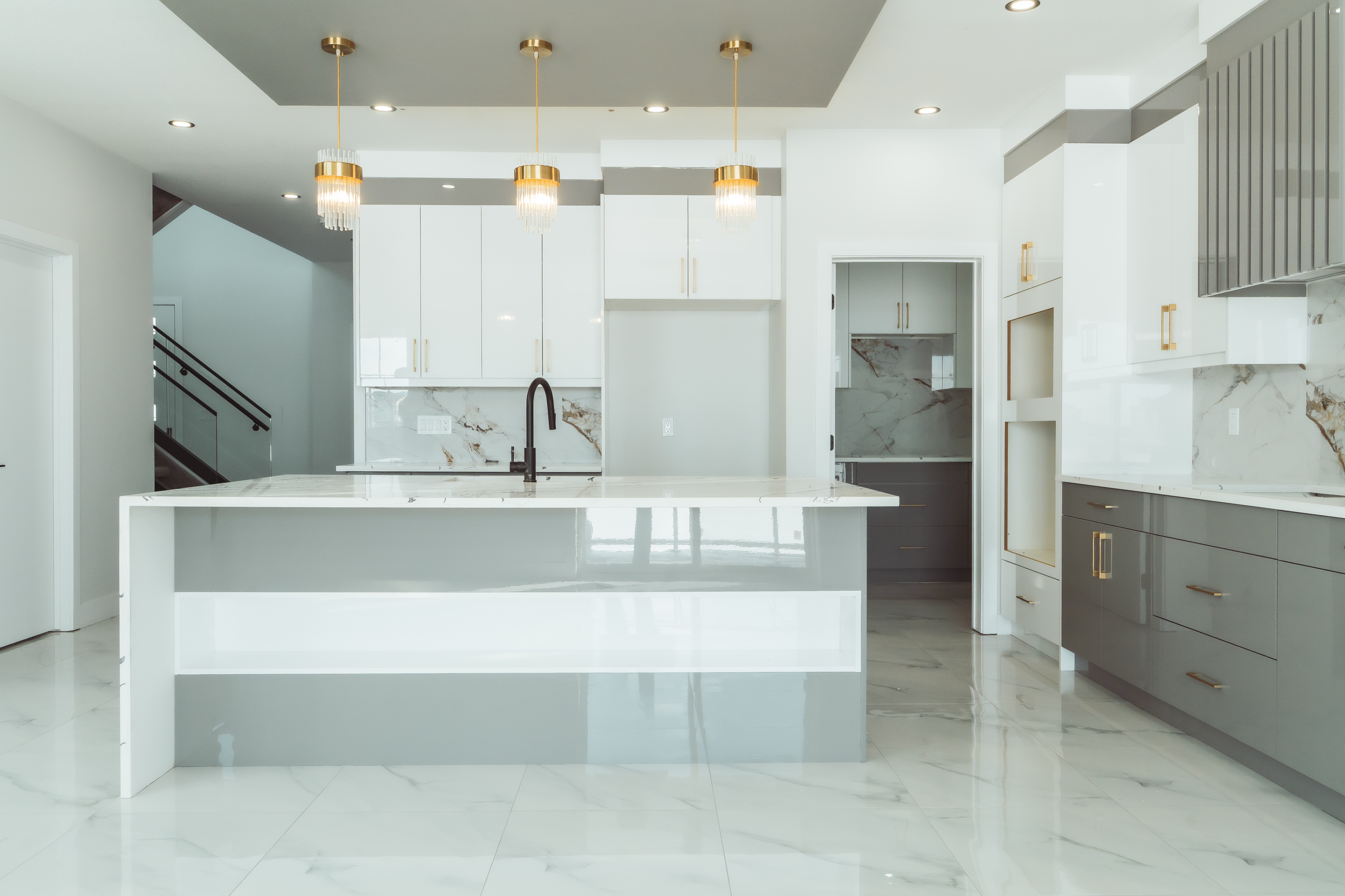 Contemporary full kitchen renovation – ACE Custom Cabinets